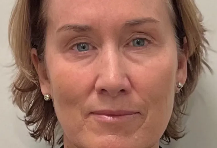 Traci Doherty in a black turtleneck