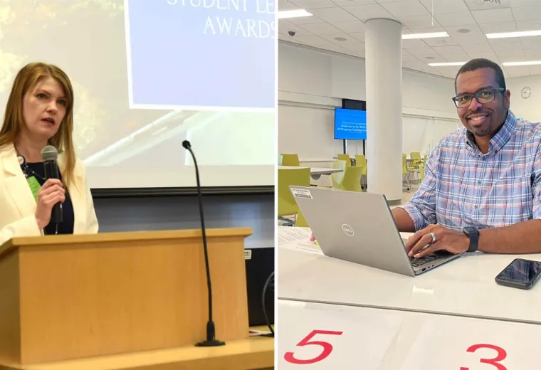 Woman and Man in separate photos 