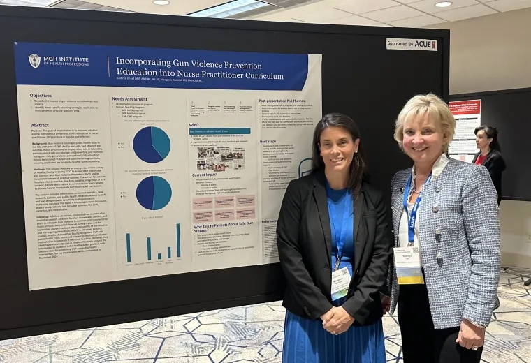 two men nxt to poster