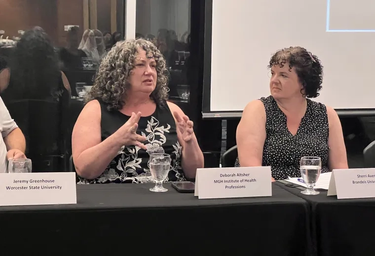 woman talking on panel 