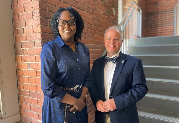 man and woman side by side 