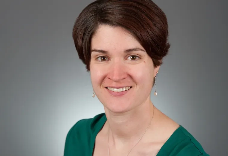 Ann Seman in green shirt