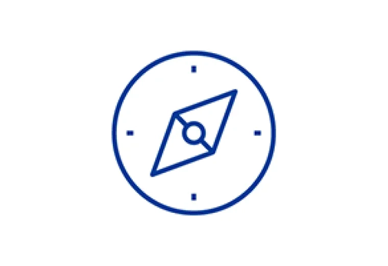 illustration of a compass