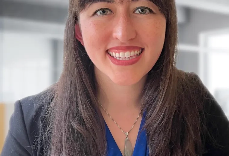 blue shirt/ black blazer