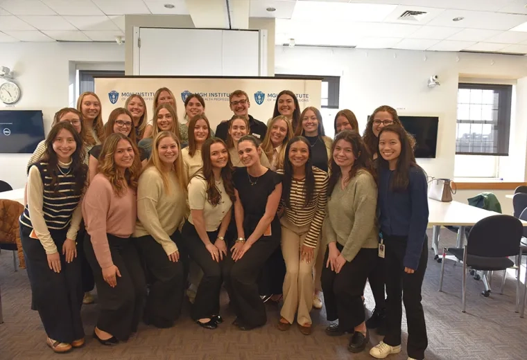 A group of people pose for a photo  