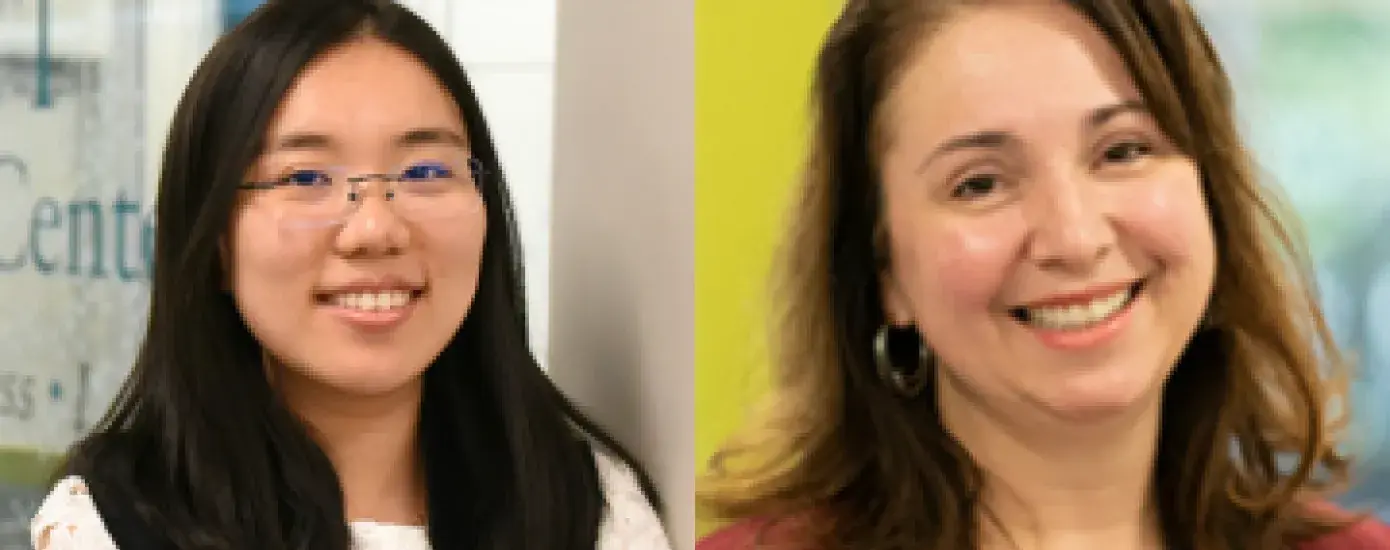 Two people with two different background.