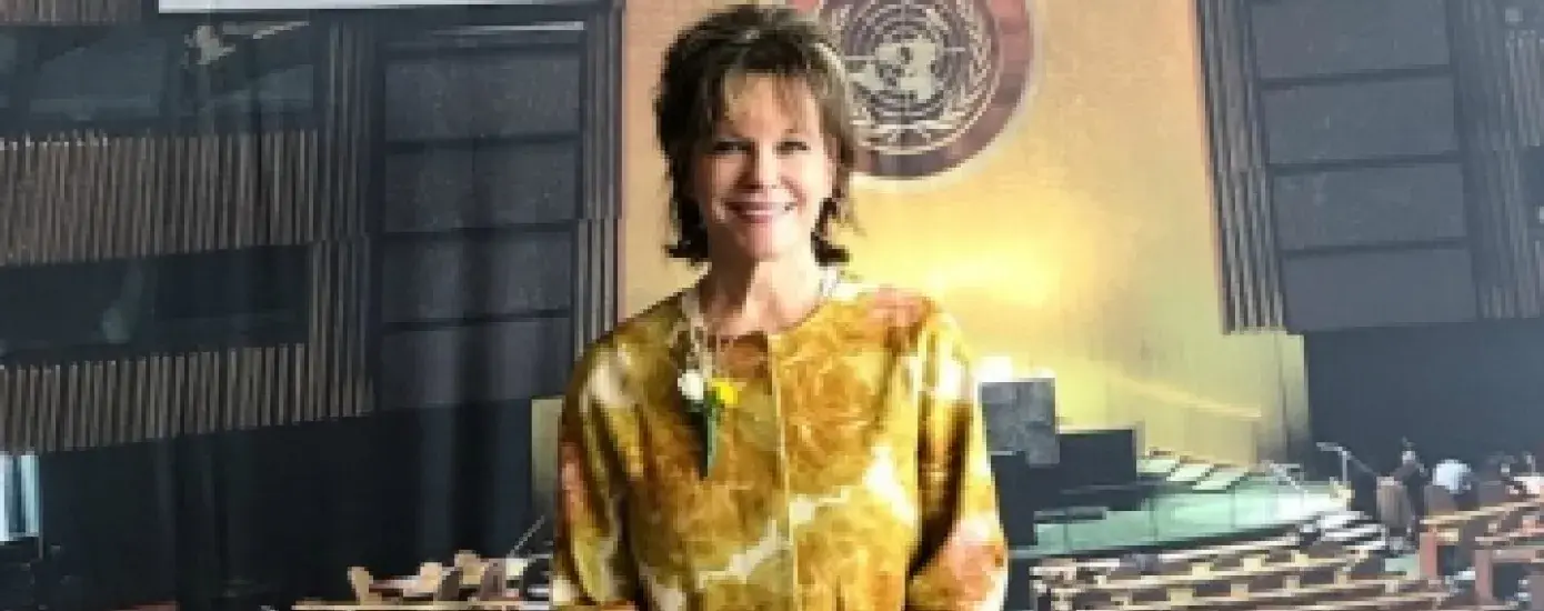 Dr. Ladd at the United Nations, where she was recognized by Nurses With Global Impact on International Nurses Day.