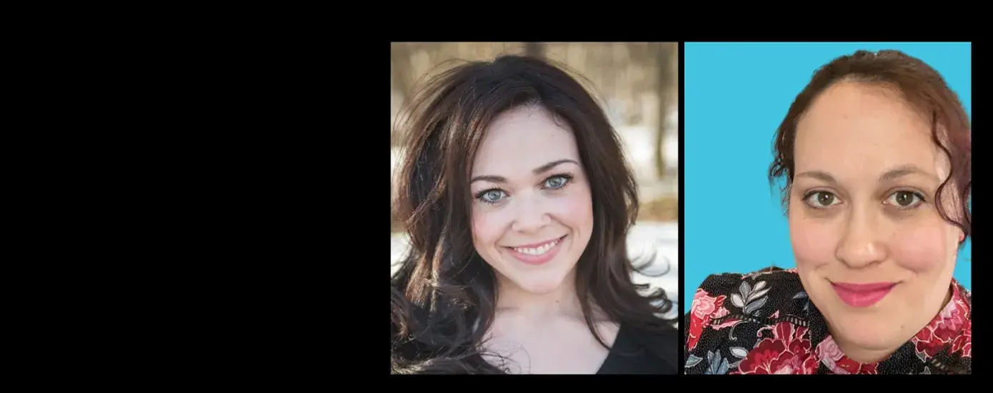 headshots of sarah and stephanie 