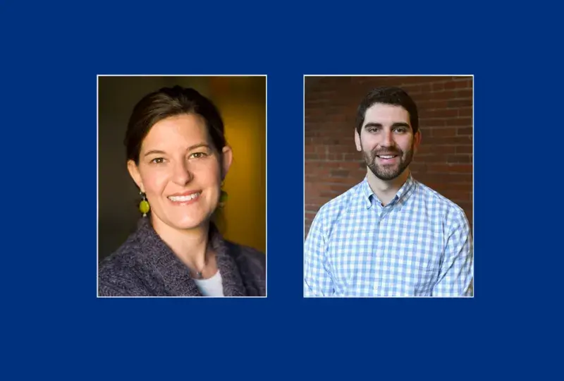 Photos of Elise Townsend (L) and Michael Kiefer