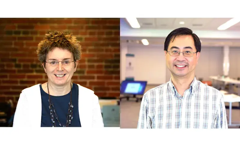 Portraits of two faculty