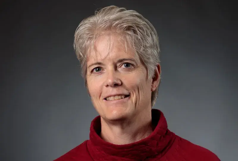 Portrait of a woman with short hair