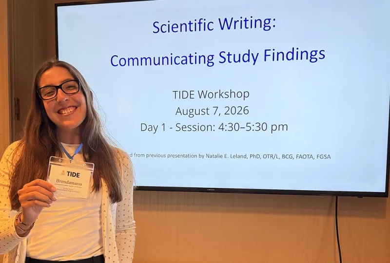 Brendamaria Cuadra-Arguello at one of the activities for the TIDE program
