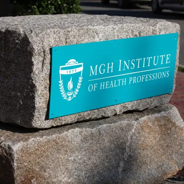Granite stone with MGH placard 