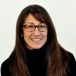 Gail Samdperil in black turtleneck