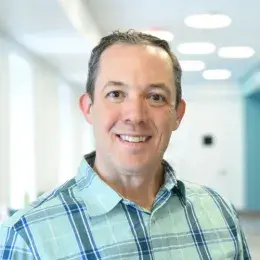 Kevin Berner in plaid shirt