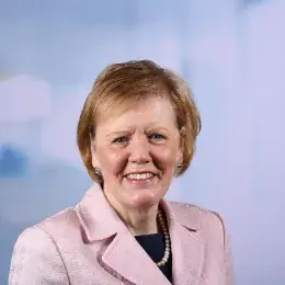 Elaine Tagliareni in pink blazer