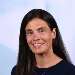 megan has dark brown straight hair past her shoulders