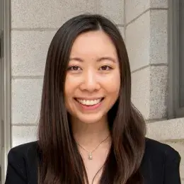 Ashley Wong in black blazer