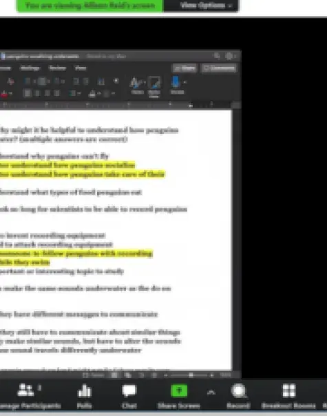 Top-Bottom: Allison Reid, SLP '20, Aphasia Center manager Rachel Pittmann, and client Amirtha Yogendran.