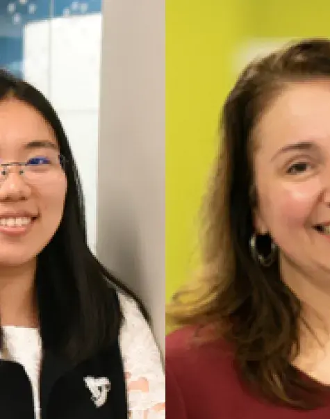 Two people with two different background.