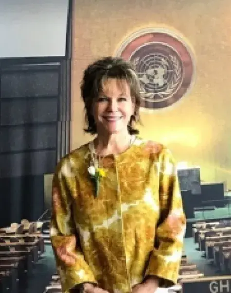 Dr. Ladd at the United Nations, where she was recognized by Nurses With Global Impact on International Nurses Day.