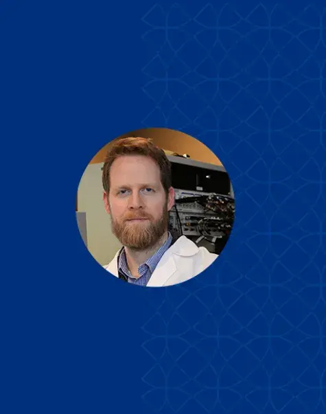 Photo of Jarrad Van Stan on a blue background