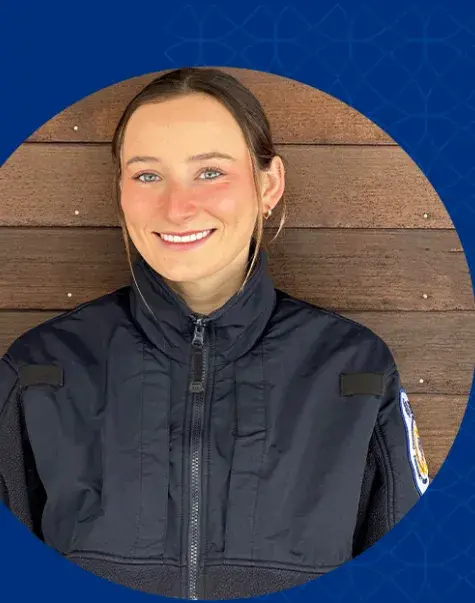 Anne Vatcher in EMT uniform